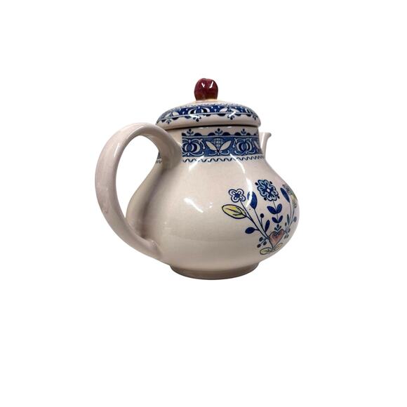 VTG. Johnson Bros Staffordshire Old Granite Ironstone Hearts and Flowers Teapot‎ - Picture 6 of 15